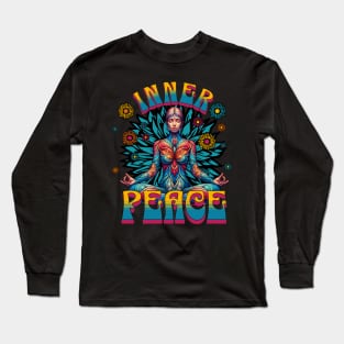 Inner Peace Meditation - Mandala Yoga Long Sleeve T-Shirt